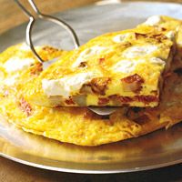 Potato, Salami, and Cheese Frittata