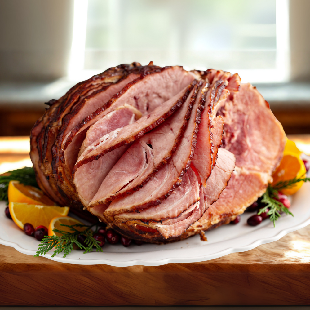 Skinless & Shankless Bone-In Smoked Ham Half (8lb)