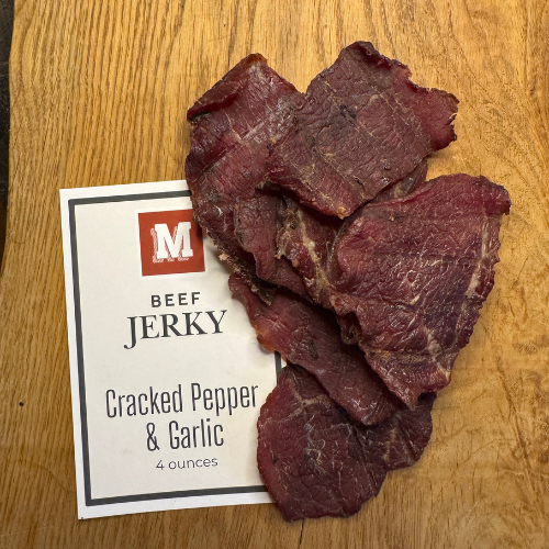 Cracked Pepper & Garlic Beef Jerky - Montgomery Meats