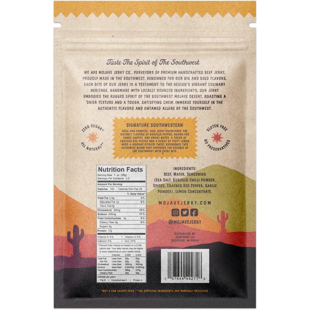 Southwestern Beef Jerky - Mojave Jerky
