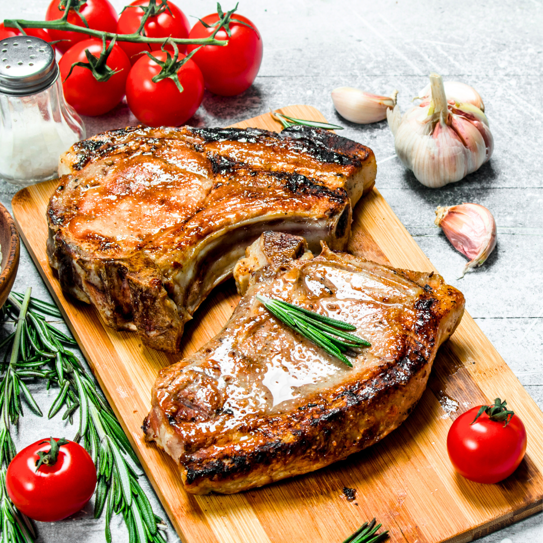 Smoked Bone-In Pork Chops (2 Pack) - Ossian Smoked Meats