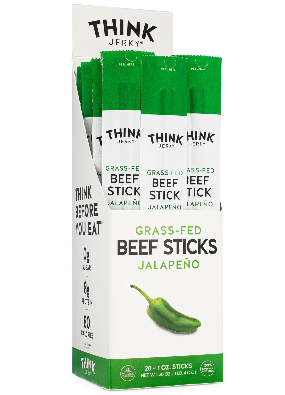 Jalapeno Beef Stick (Think Jerky) - Carnivore Club USA
