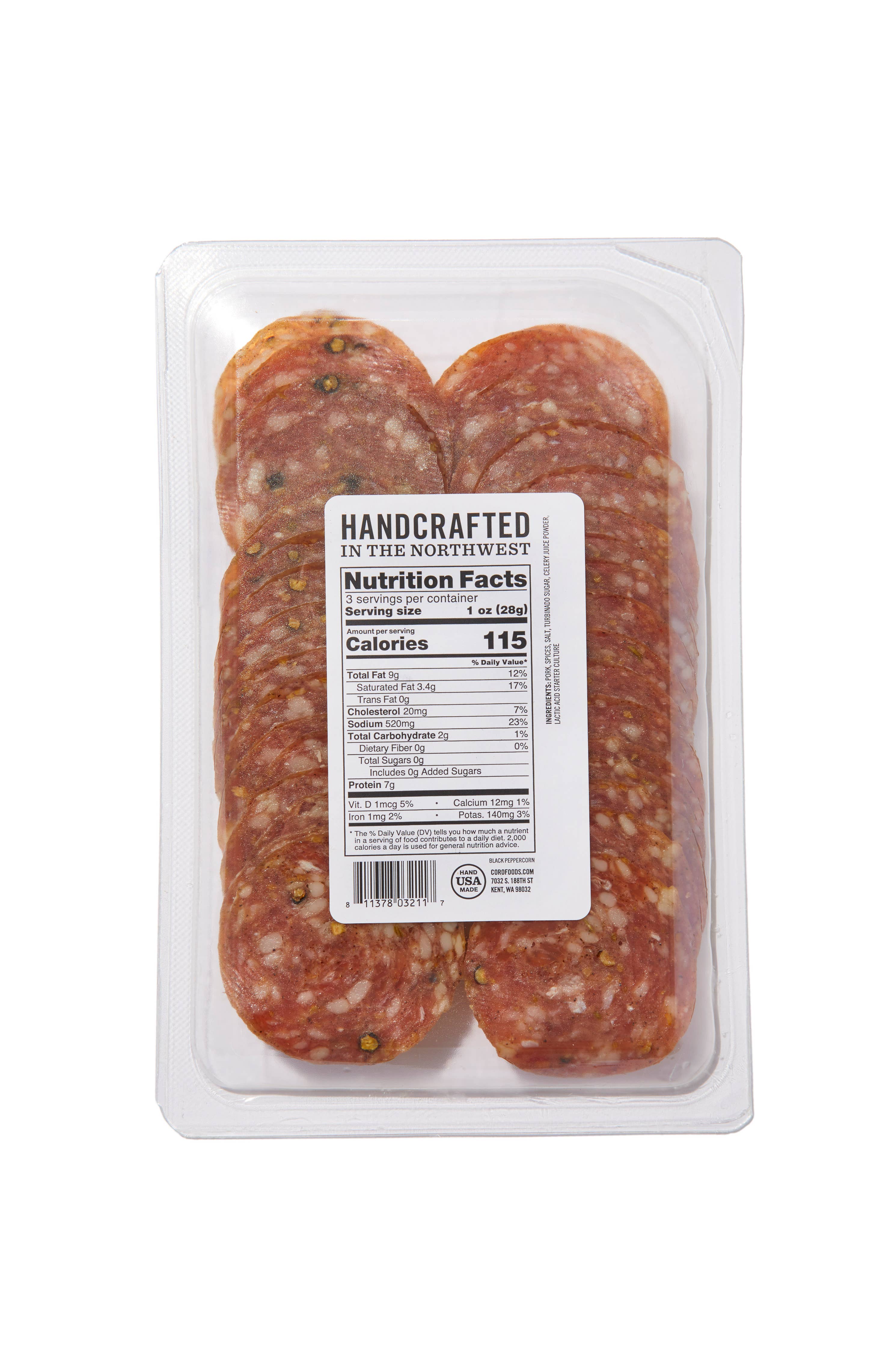 Fennel & Black Pepper Salami - Coro Foods