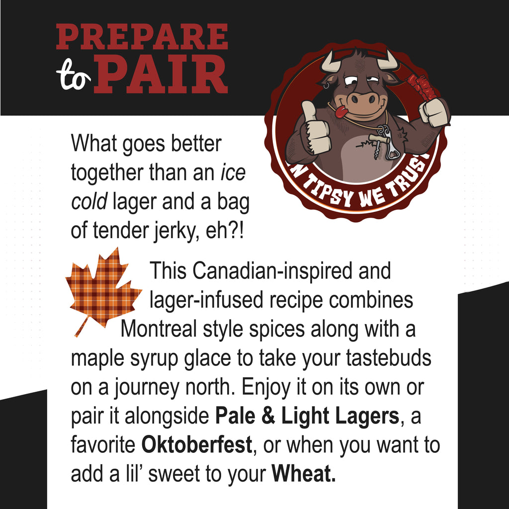 Montreal Maple Spice Lager Beef Jerky - Boozy