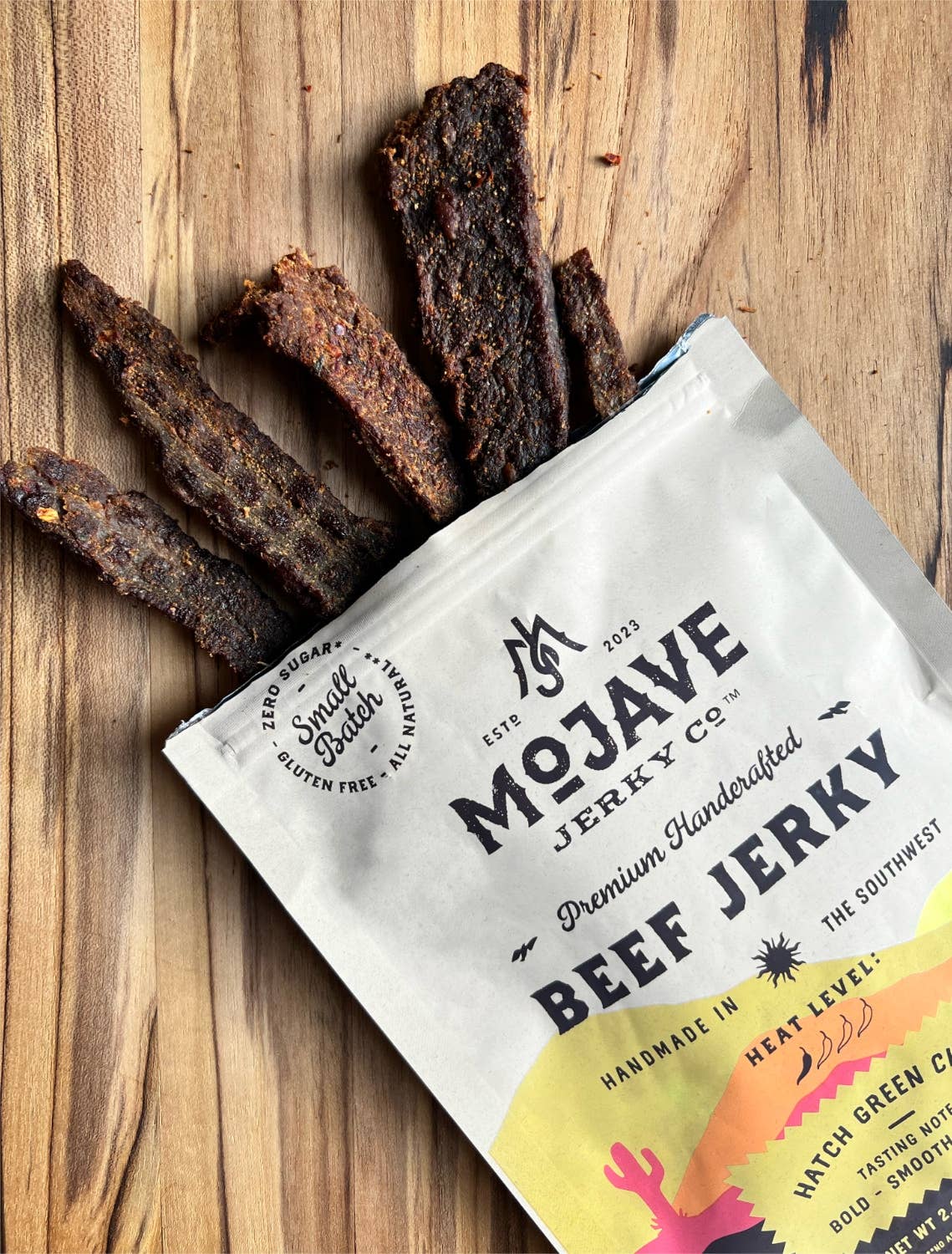 Hatch Green Chile Beef Jerky - Mojave Jerky