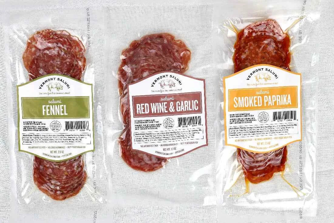 Red Wine & Garlic Salami - Vermont Salumi