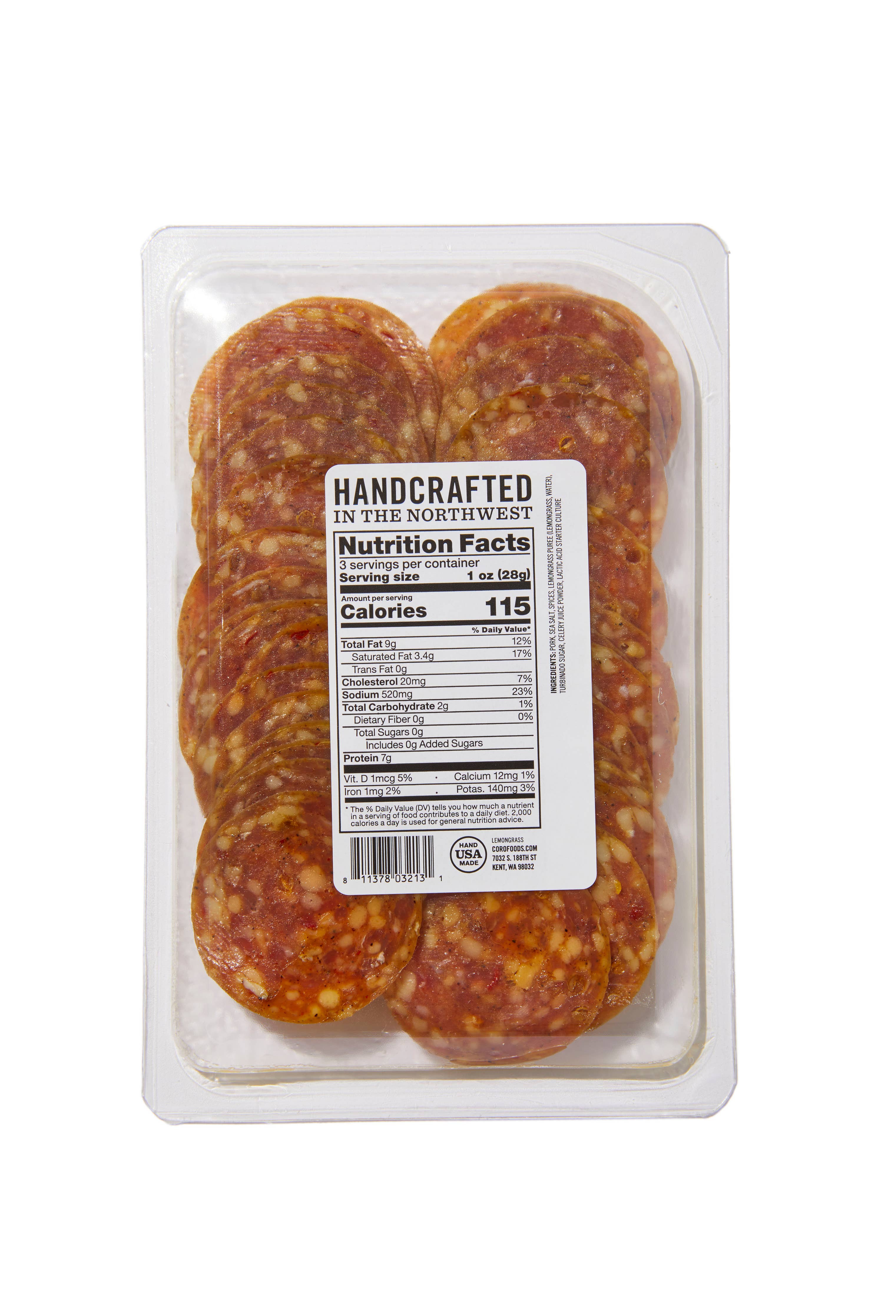 Lemongrass Salami - Coro Foods