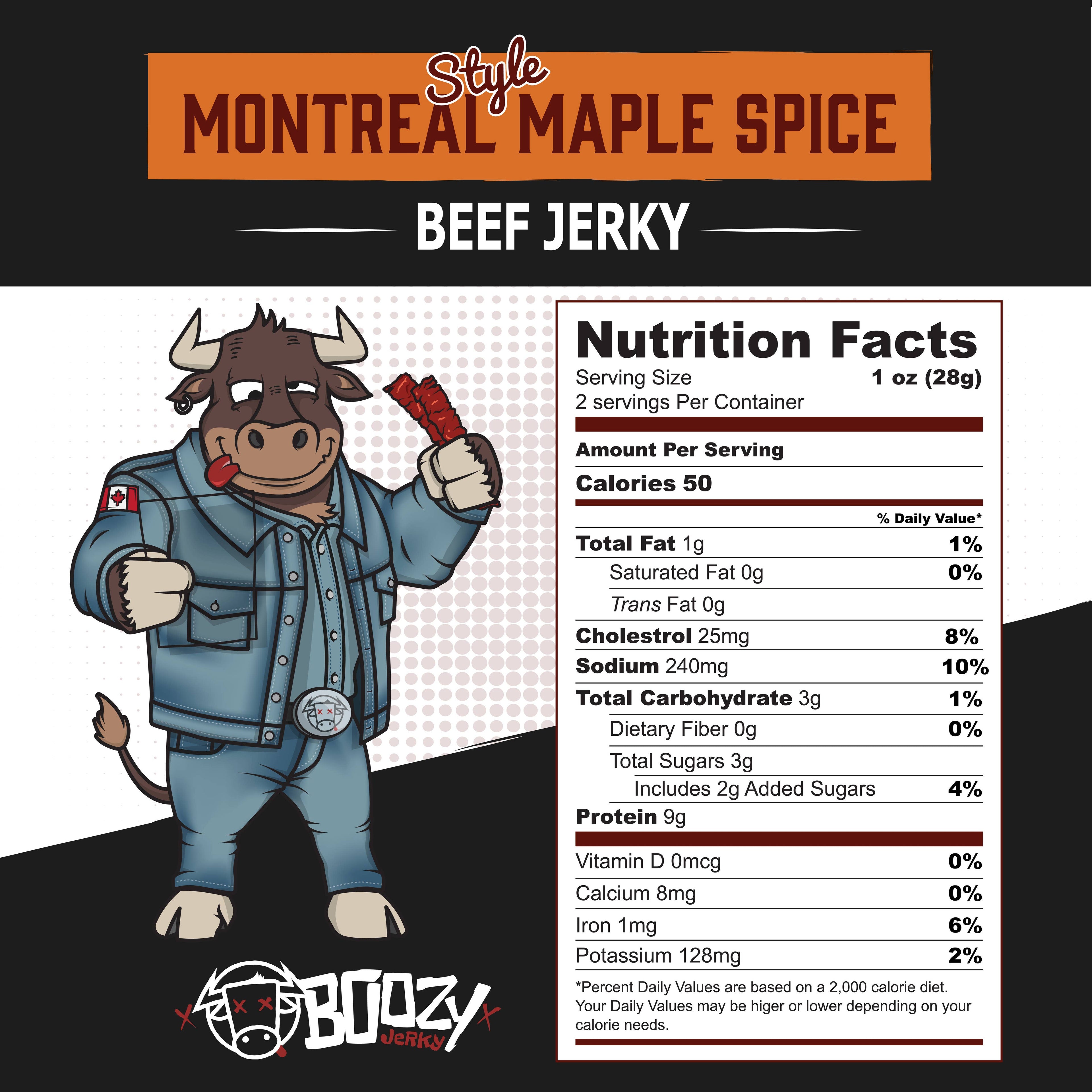 Montreal Maple Spice Lager Beef Jerky - Boozy