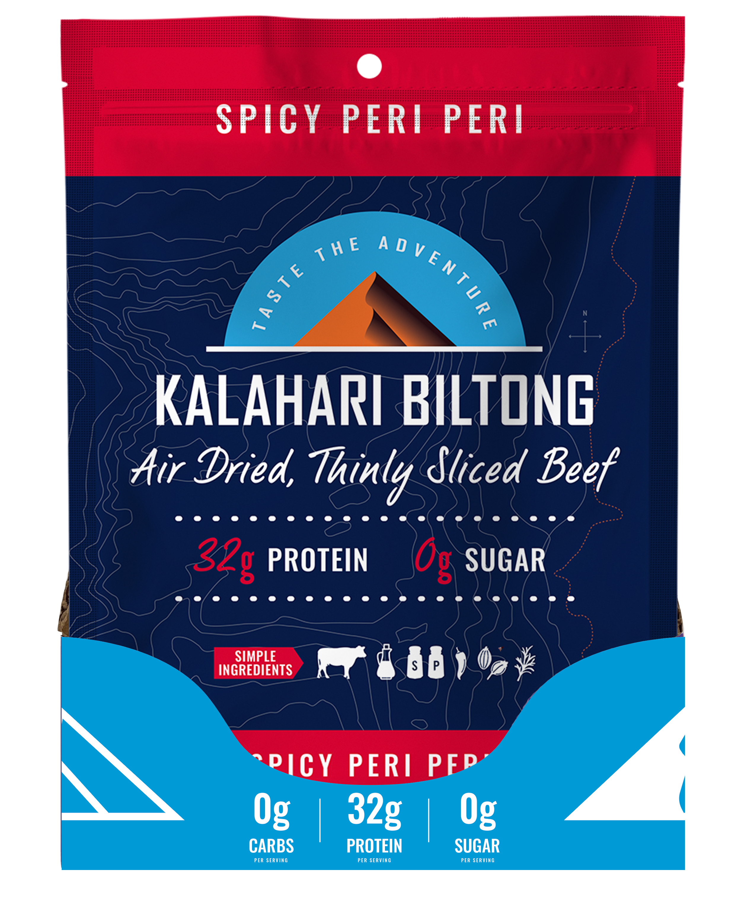 Kalahari Biltong Spicy Peri Peri - 2oz