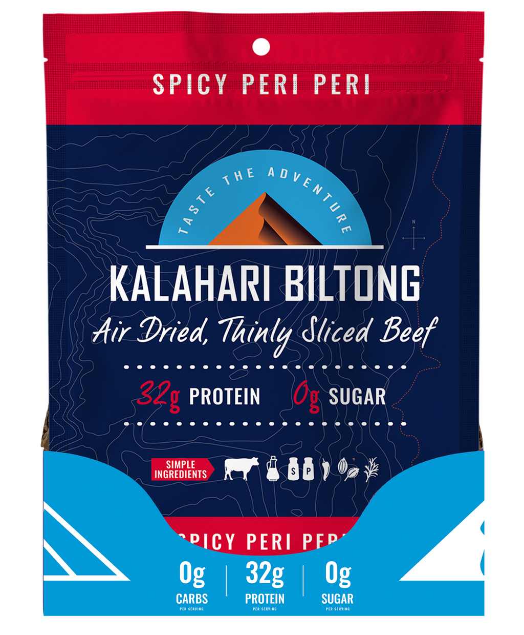 Kalahari Biltong Spicy Peri Peri - 2oz