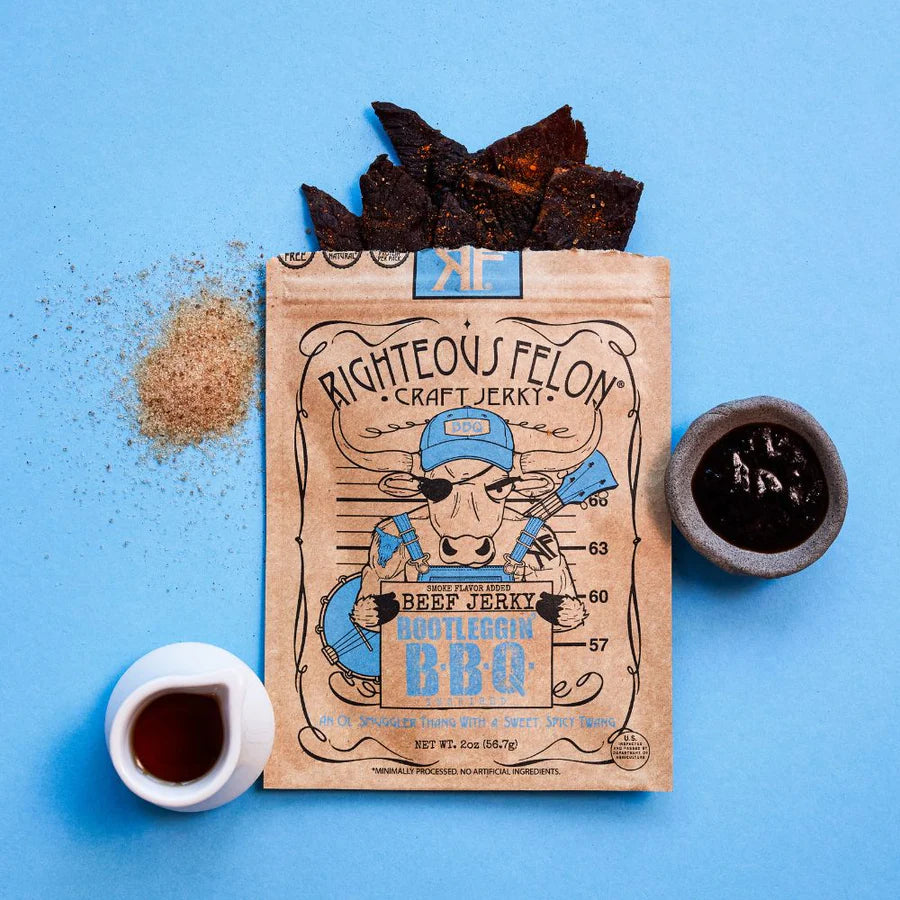 Bootleggin BBQ Beef Jerky (Righteous Felon) - Carnivore Club USA