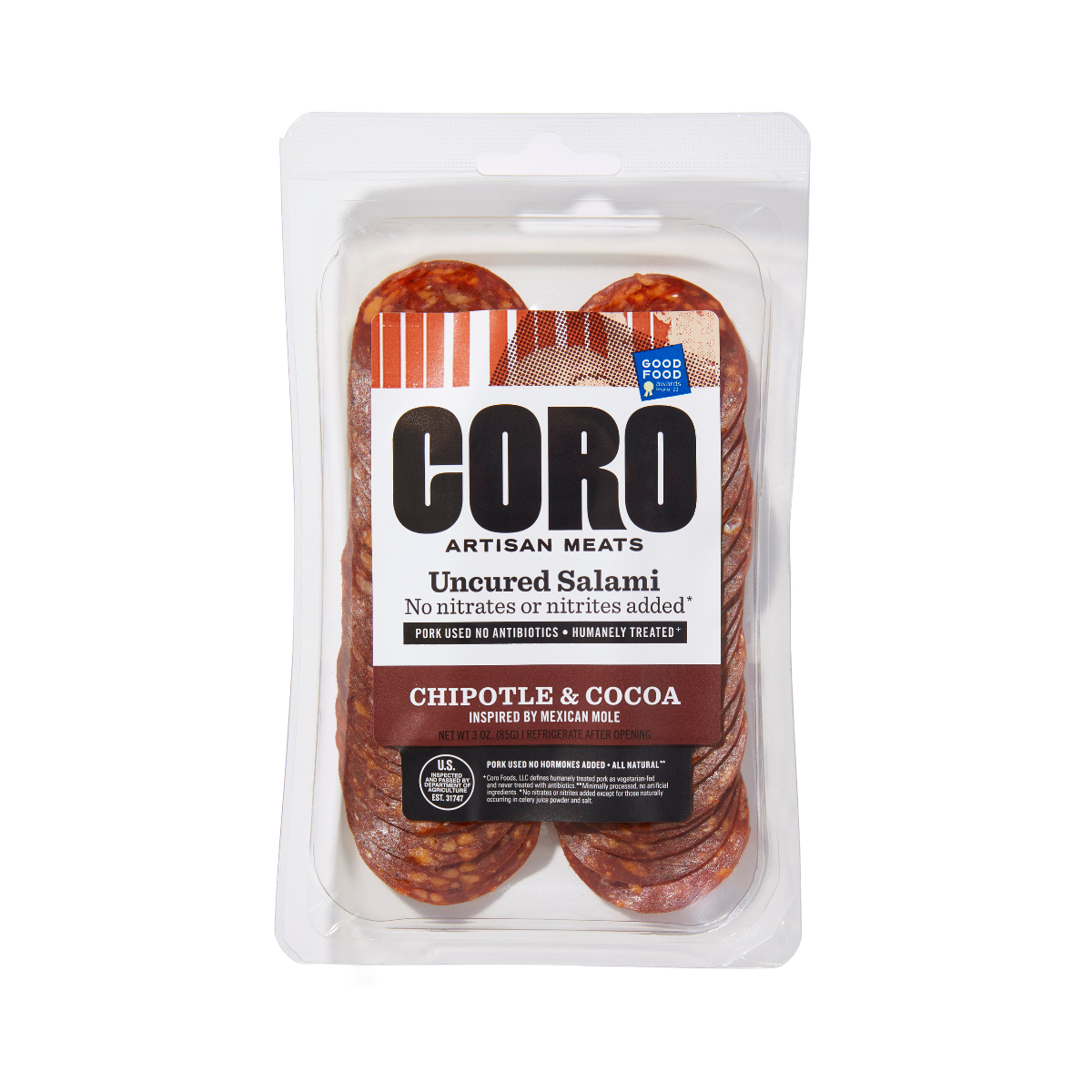 Chipotle & Cocoa (Mole) Salami - Coro Foods