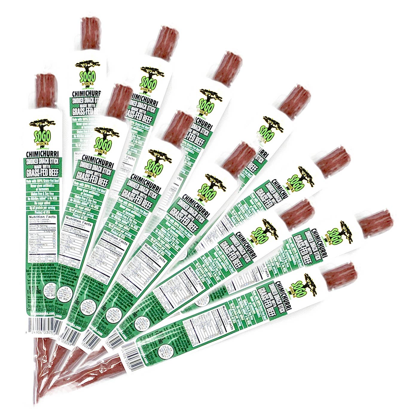 Chimichurri 100% Grass-Fed Beef Sticks - Sugar Free (Sogo Snacks)