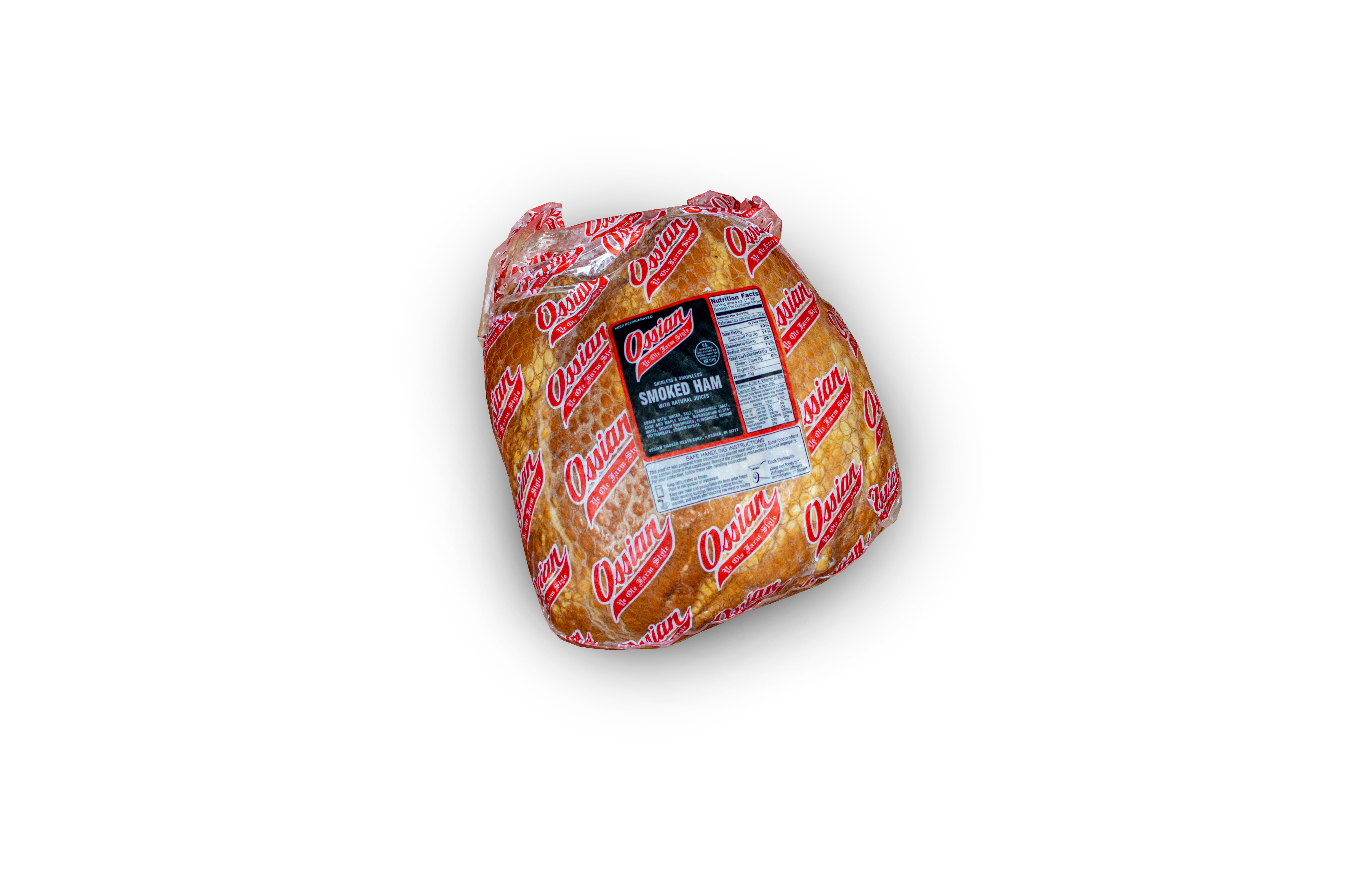 Premium Skinless & Shankless Bone-In Smoked Ham (17lb) - Ossian Smoked Meats