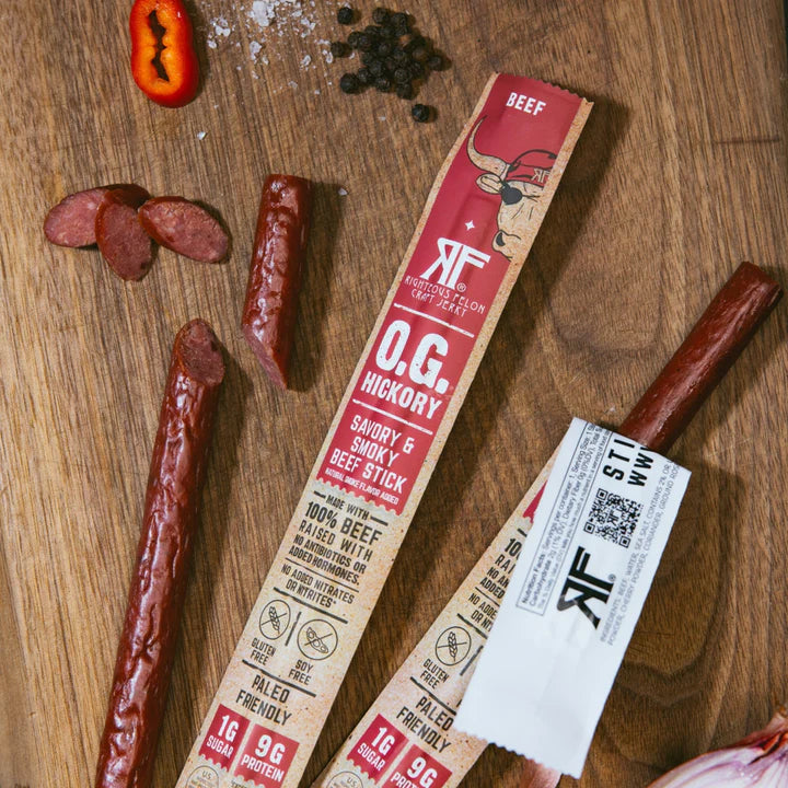 O.G. Hickory Beef Stick (Righteous Felon) - Carnivore Club USA