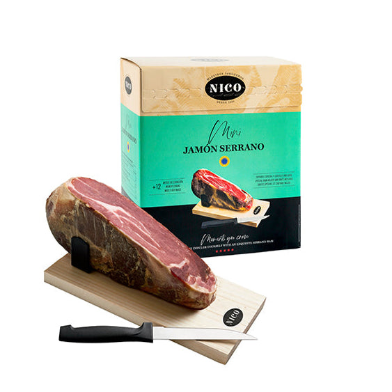 Mini Spanish Jamon Serrano Kit w/ Stand