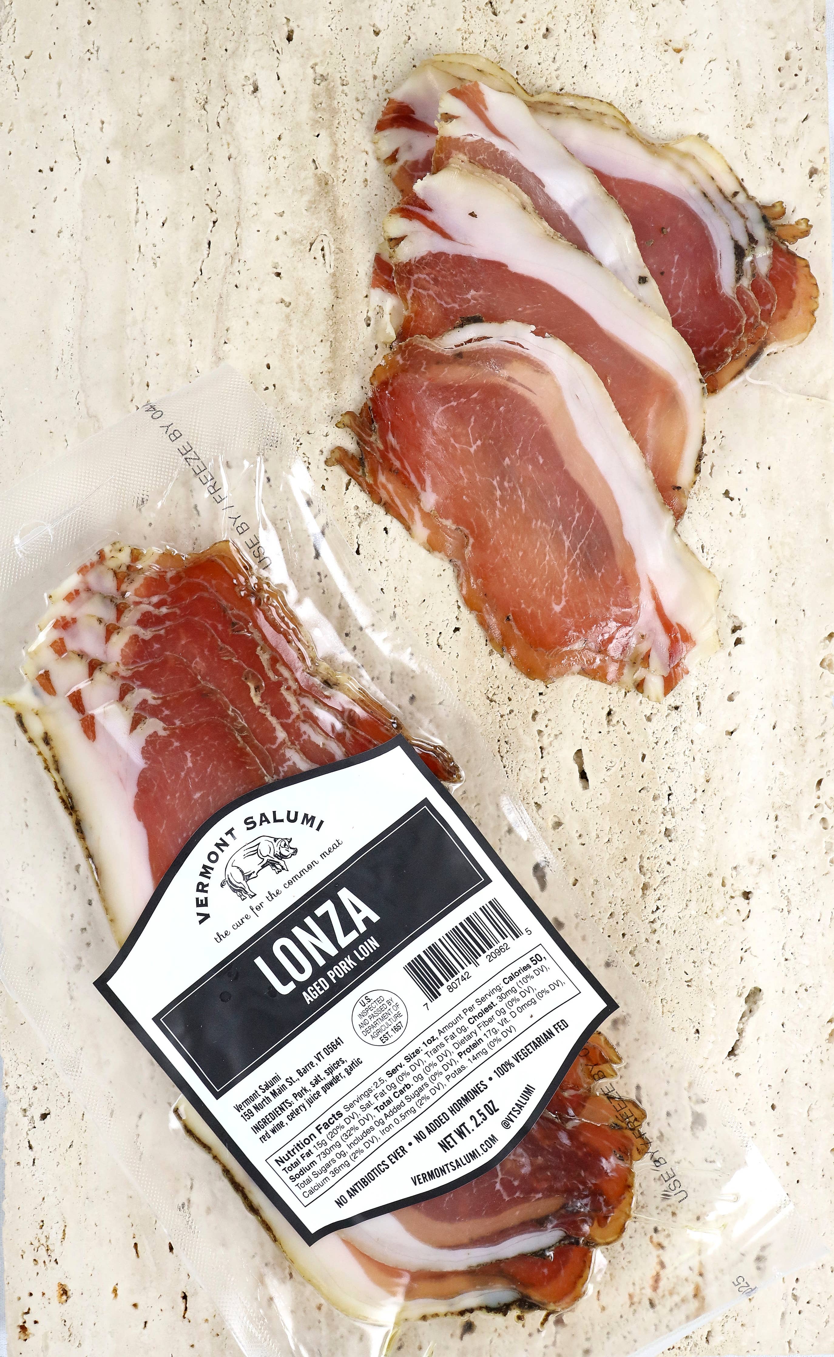 Lonza Sliced Pork Loin - Vermont Salumi