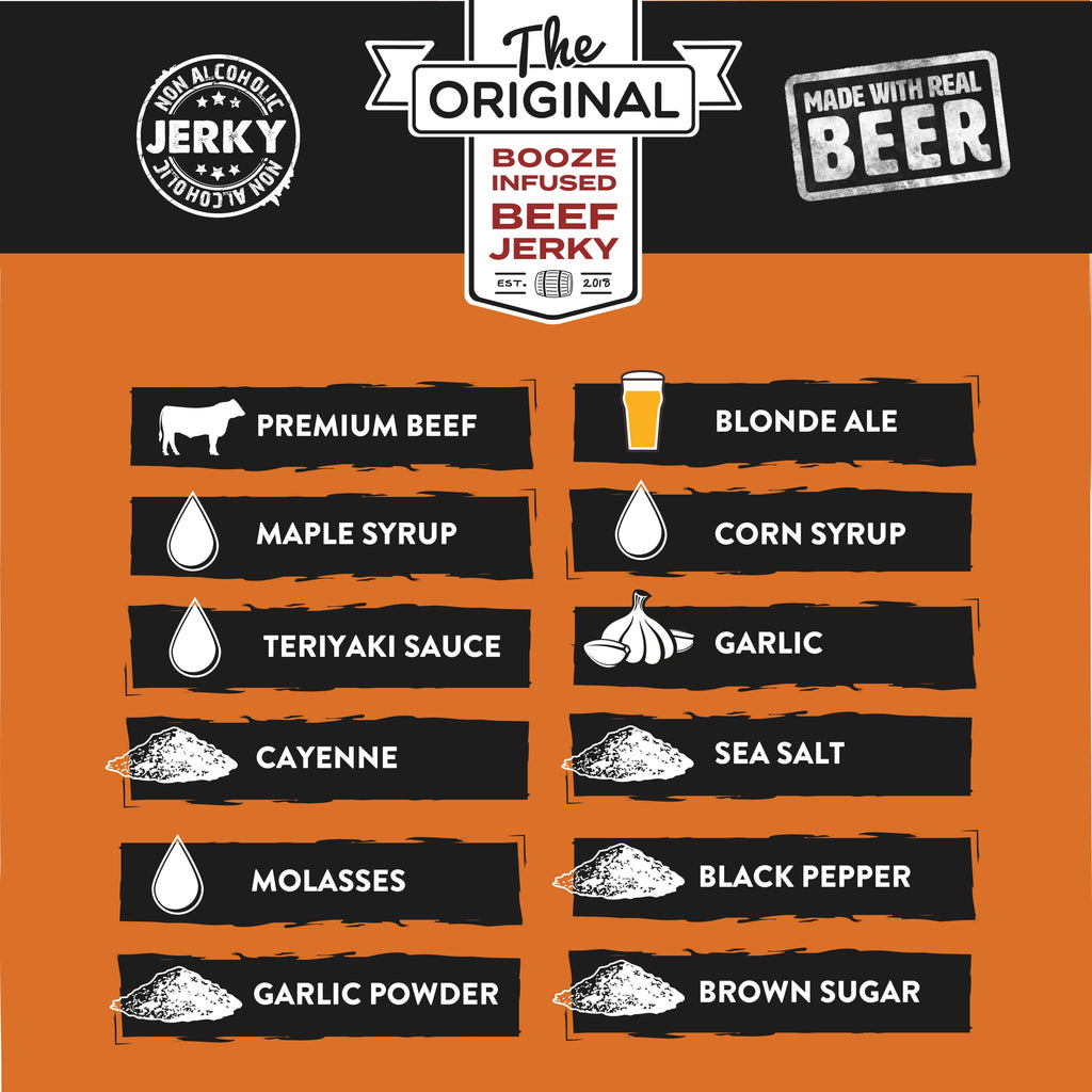 Montreal Maple Spice Lager Beef Jerky - Boozy