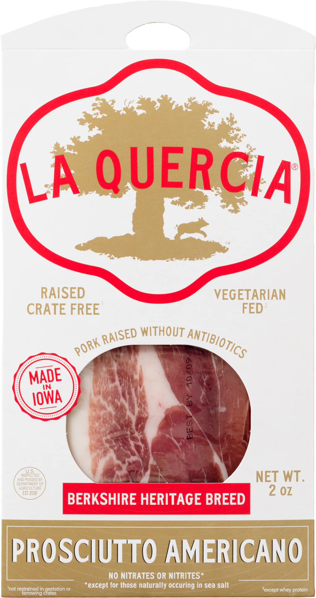 Prosciutto Americano Berkshire (La Quercia) - Carnivore Club USA