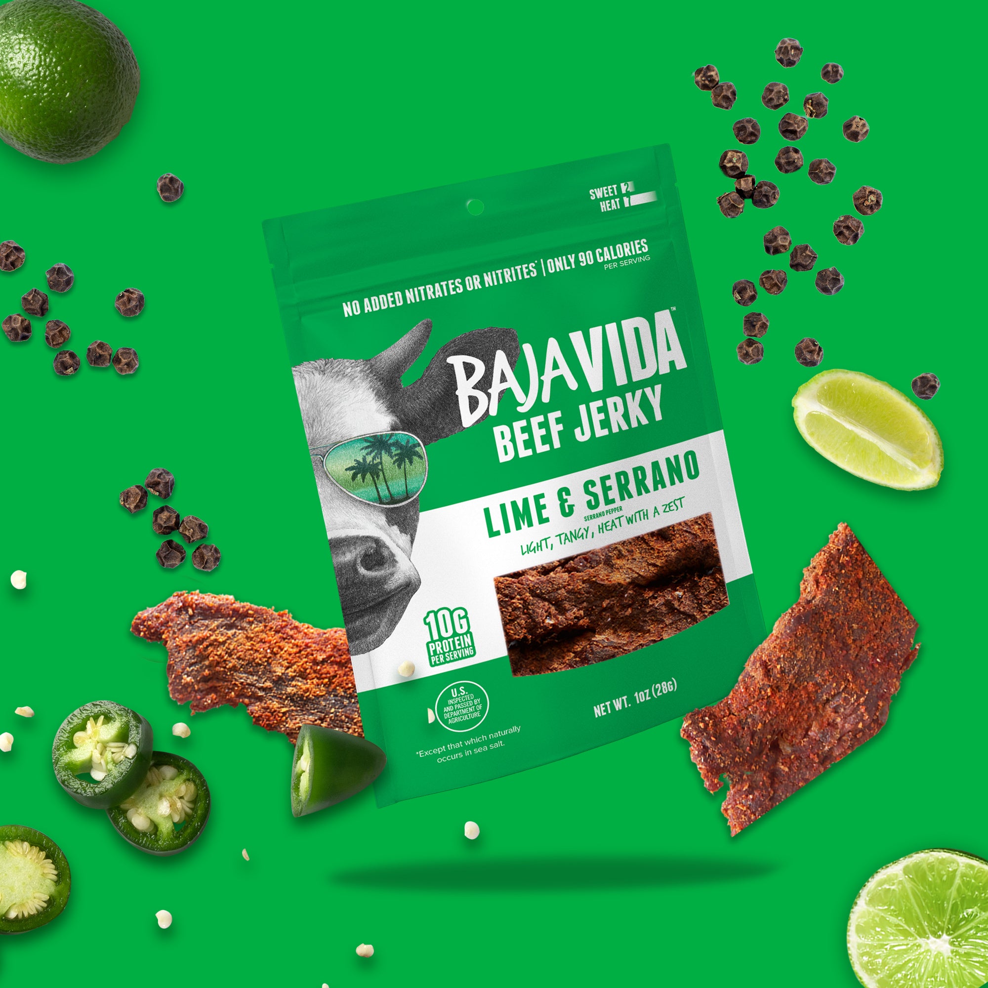 Lime & Serrano Beef Jerky - Carnivore Club USA