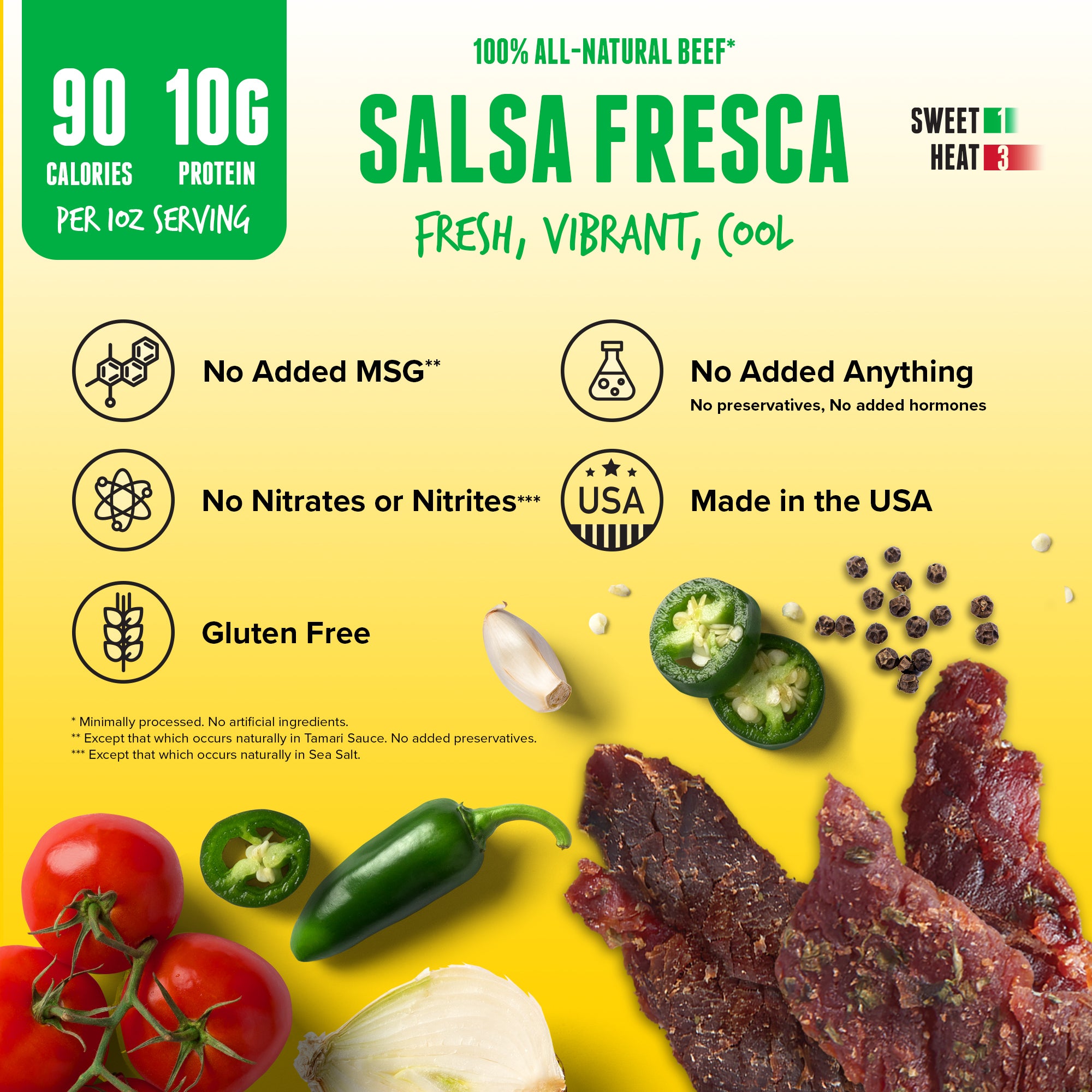 Salsa Fresca Beef Jerky (Baja Vida Snacks) - Carnivore Club USA