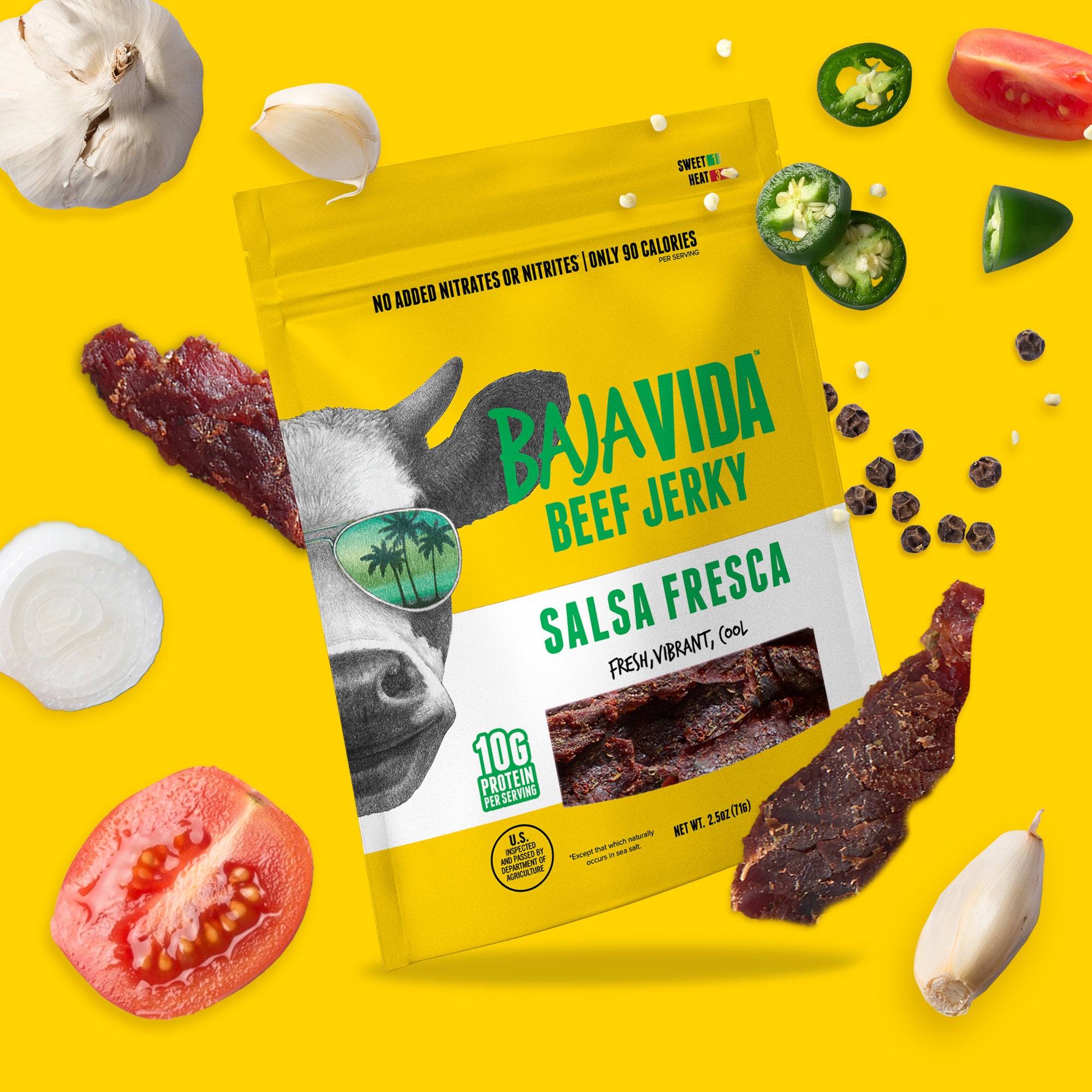 Salsa Fresca Beef Jerky (Baja Vida Snacks) - Carnivore Club USA