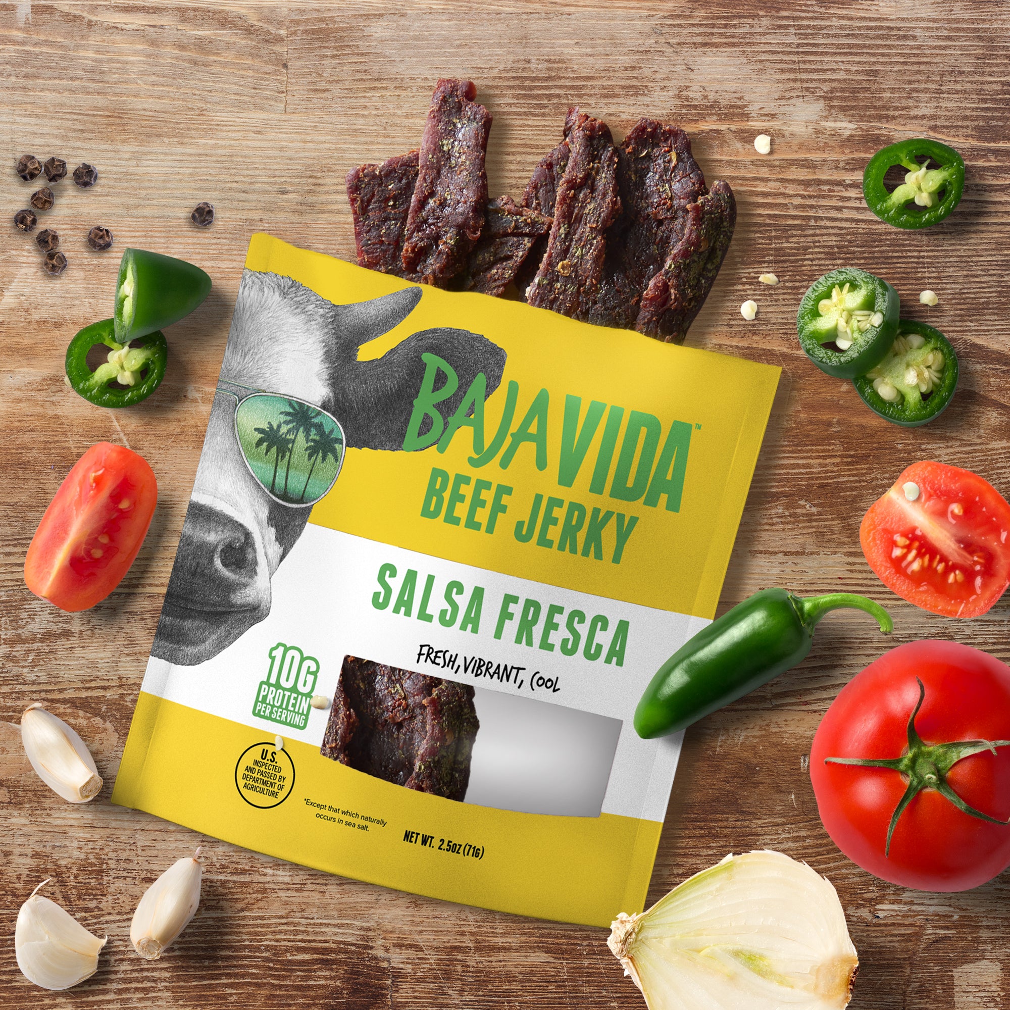 Salsa Fresca Beef Jerky (Baja Vida Snacks) - Carnivore Club USA