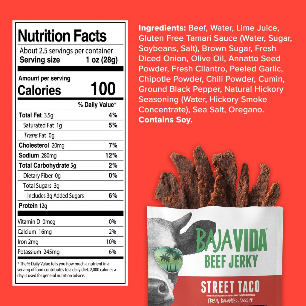 Street Taco Jerky - Baja Vida Snacks