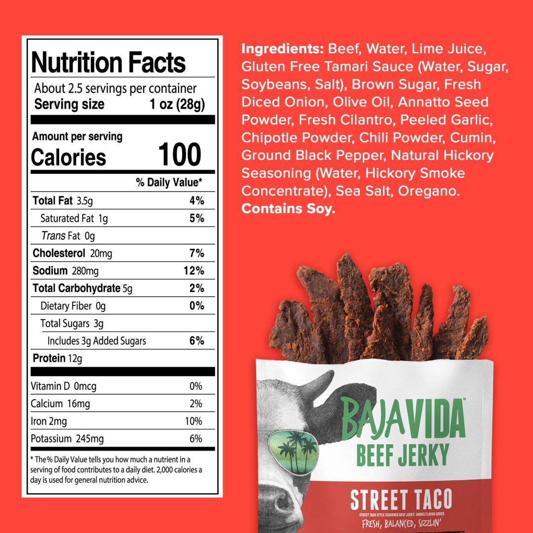 Street Taco Jerky - Baja Vida Snacks