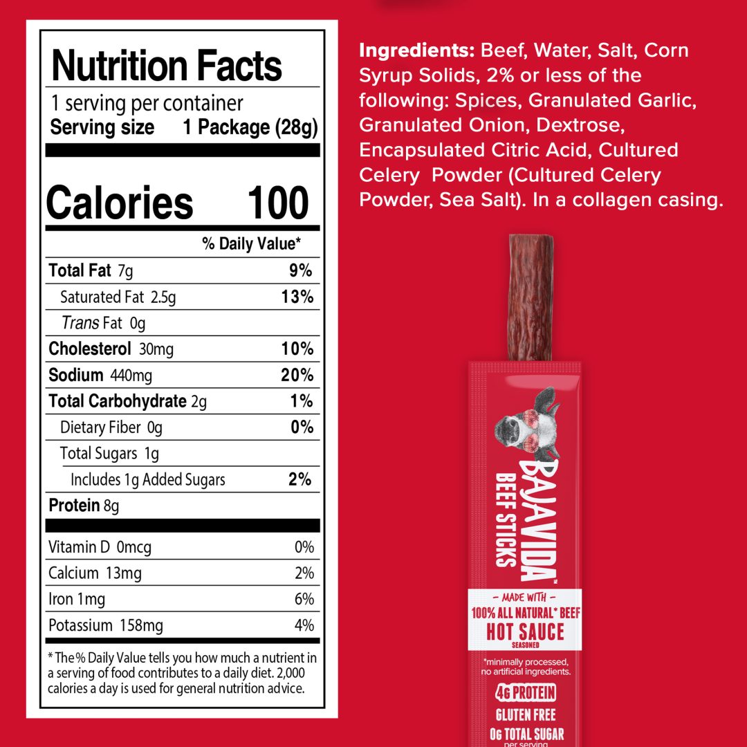 Hot Sauce Snack Stick (Baja Vida)