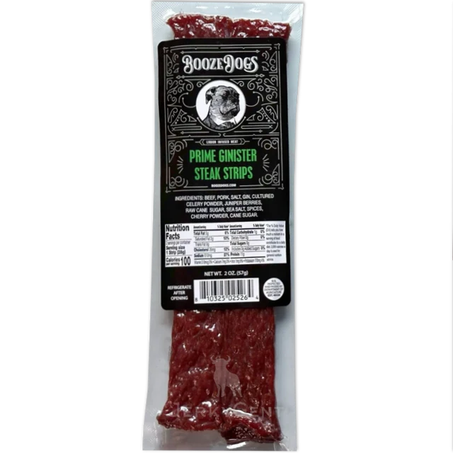 Prime Ginister Jerky Strip (Booze Dogs) - Carnivore Club USA