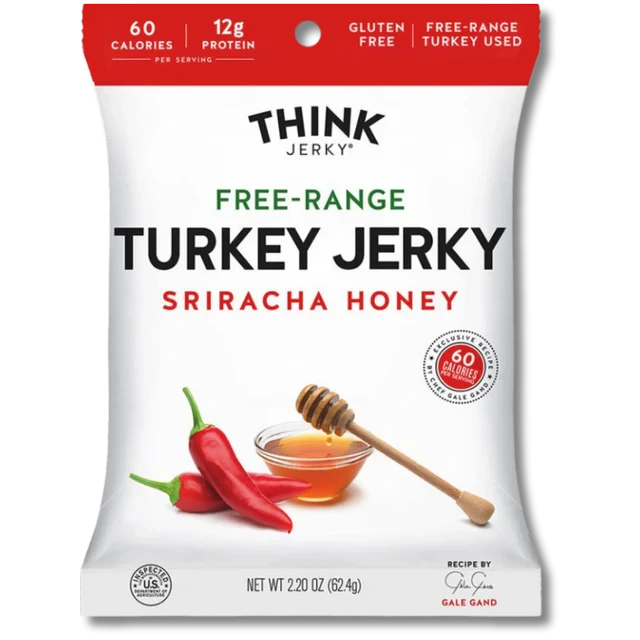 Sriracha Honey Turkey Jerky - Think Jerky