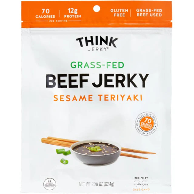 Sesame Teriyaki Beef Jerky - Think Jerky