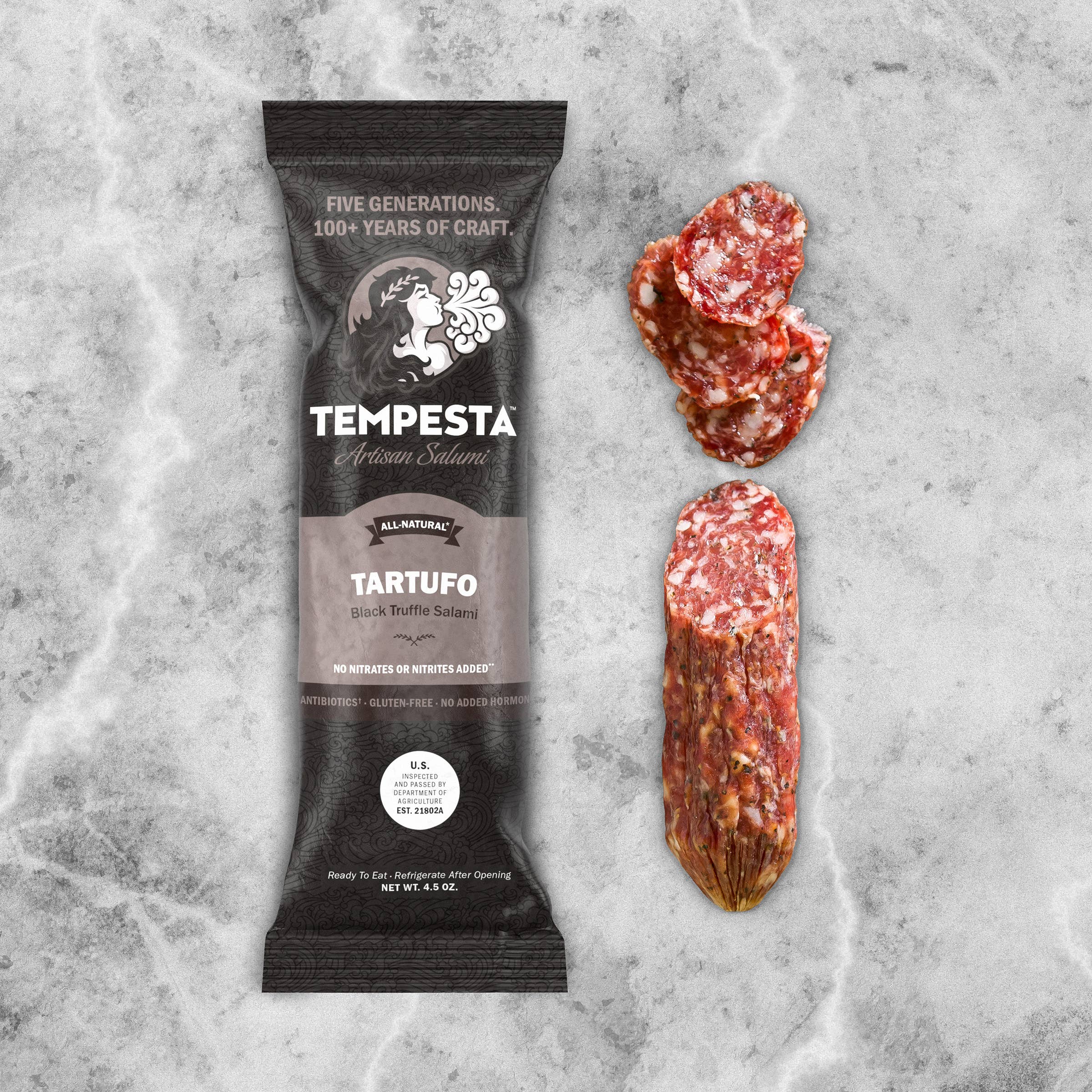 Tartufo (Black Truffle Salami) - Tempesta Salumi