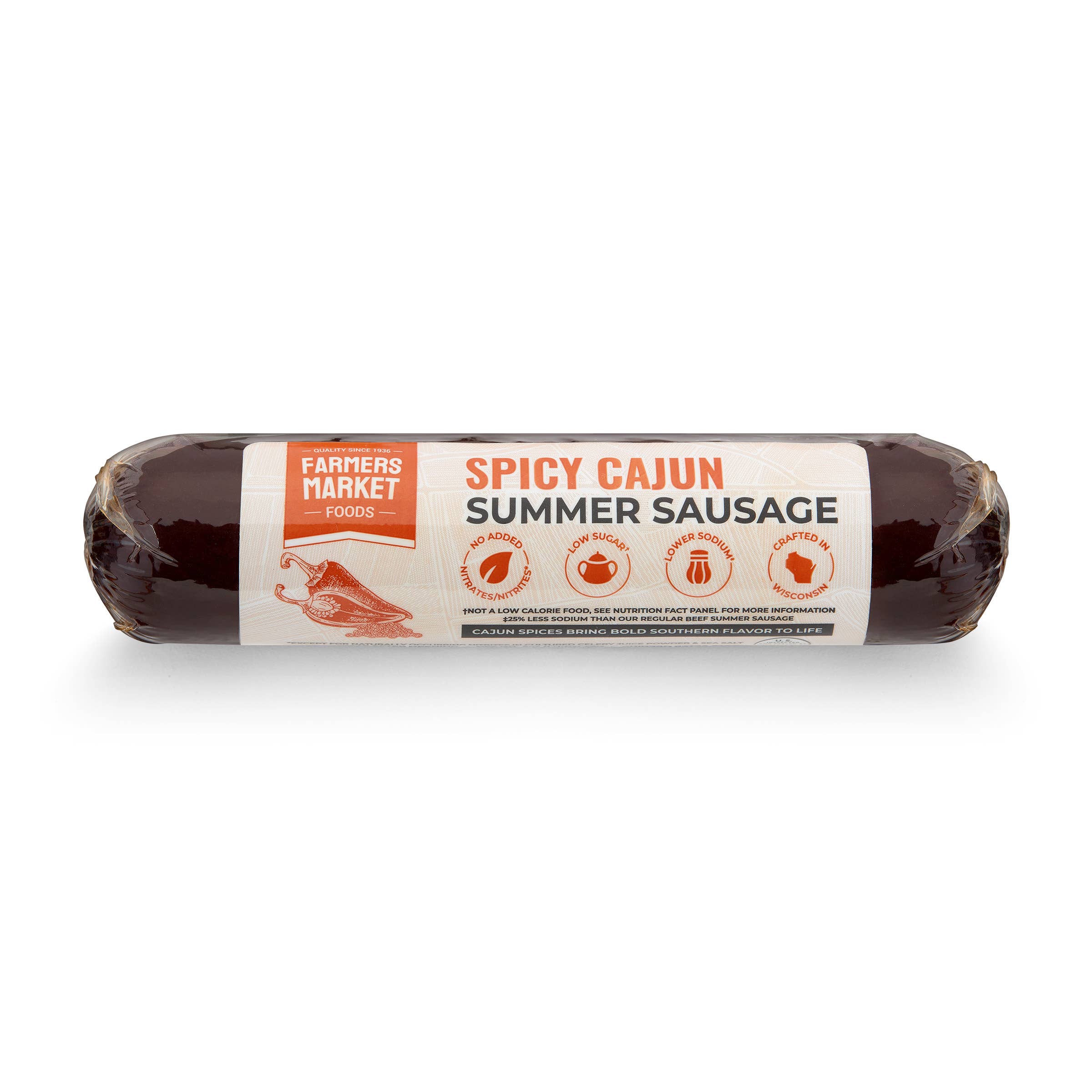 Spicy Cajun Summer Sausage 5oz