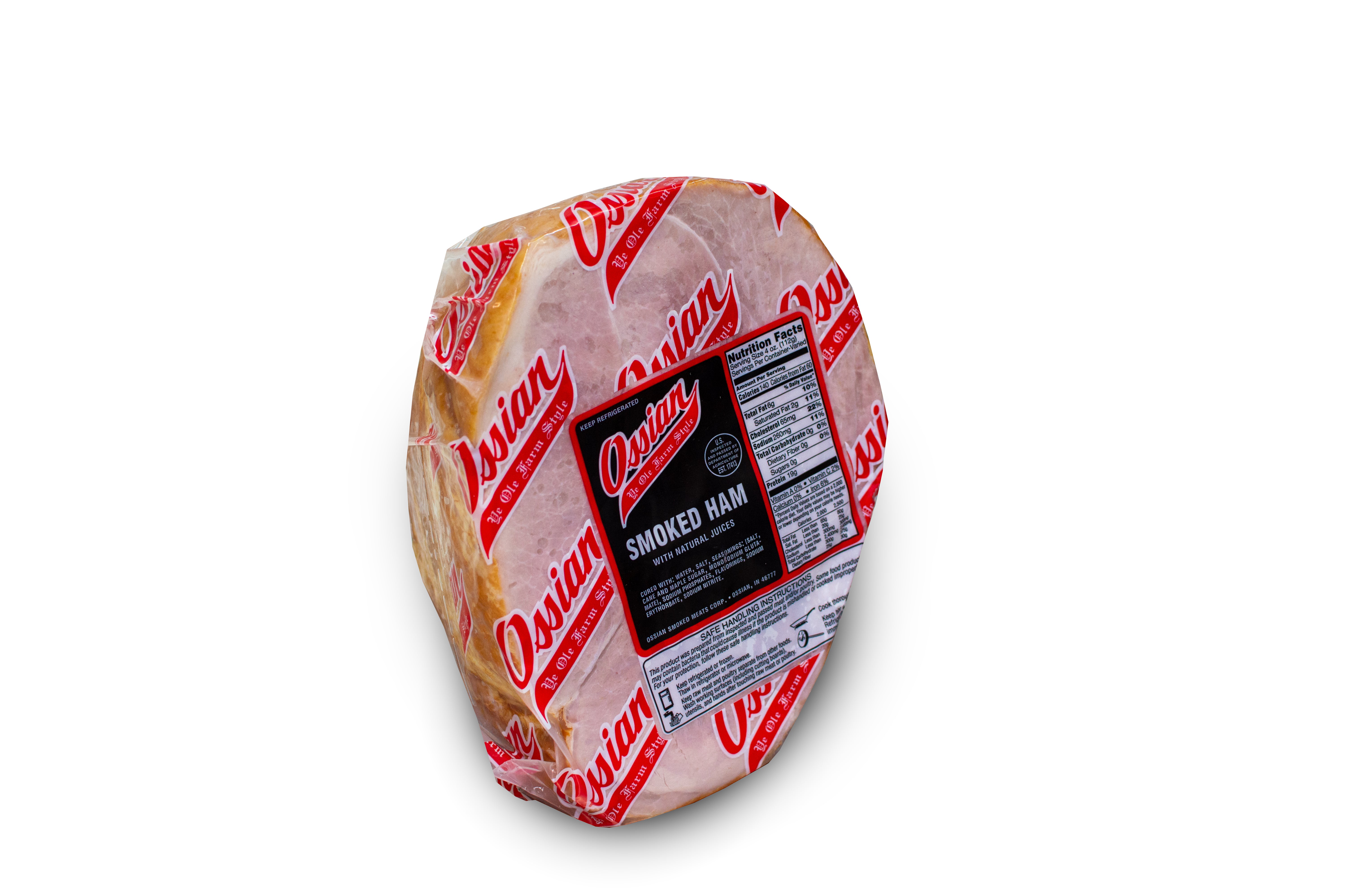 Skinless & Shankless Bone-In Smoked Ham Half (8lb)