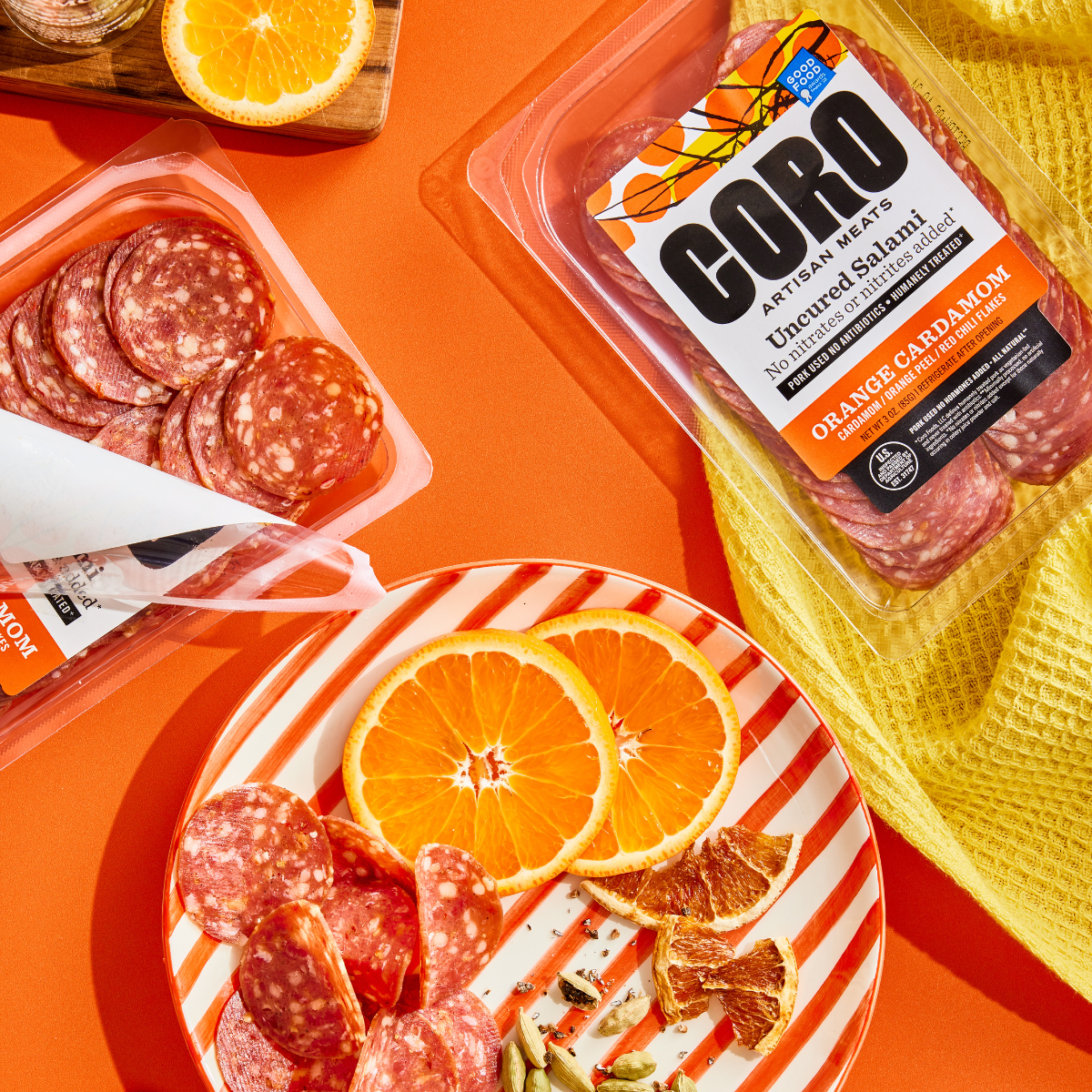 Orange Cardamom Salami - Coro Foods