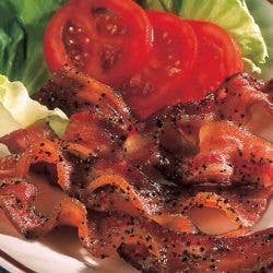 Hickory Smoked Pepper Bacon - Broadbent's