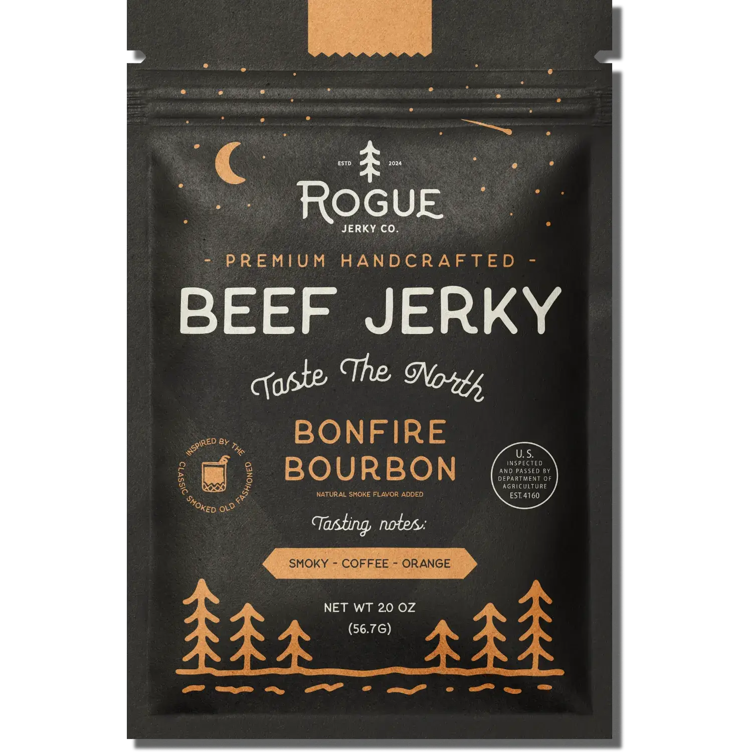 Bonfire Bourbon Beef Jerky - Rogue Jerky