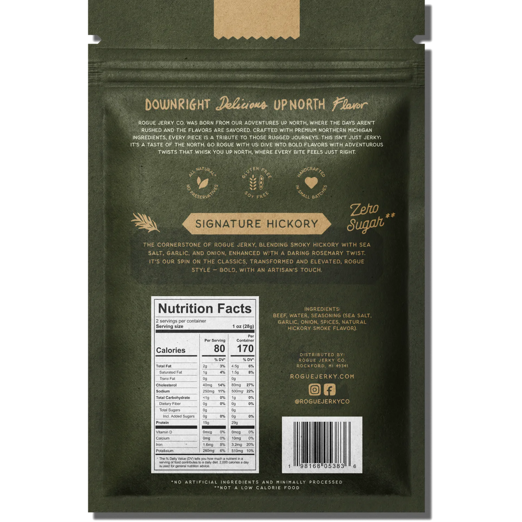 Signature Hickory Beef Jerky - Rogue Jerky Co