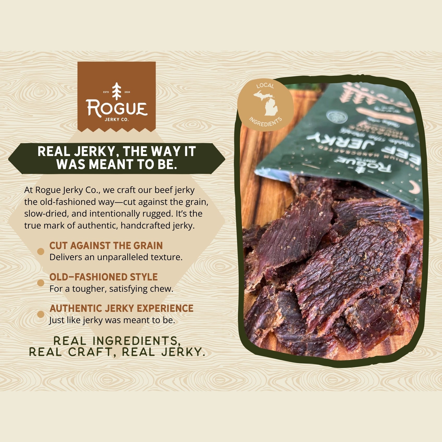 Signature Hickory Beef Jerky - Rogue Jerky Co