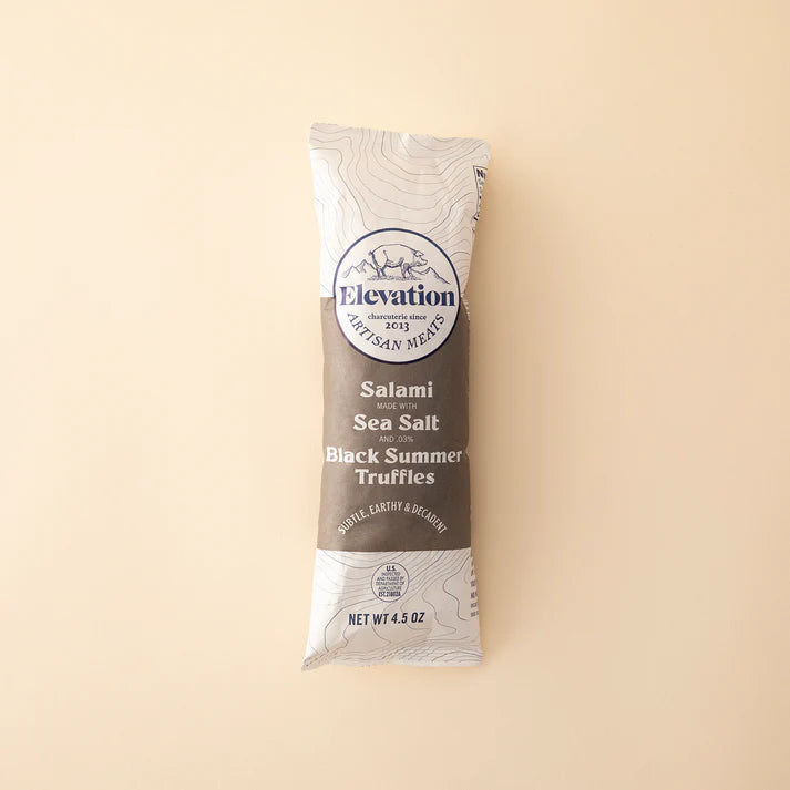 Black Truffle & Sea Salt Salami - Elevation Meats