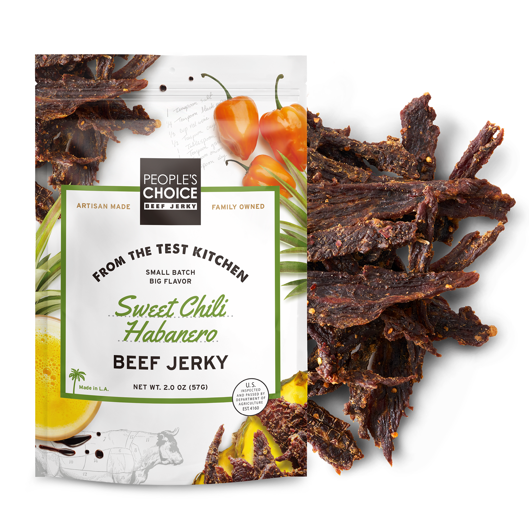 Sweet Chili Habanero Beef Jerky - People's Choice Jerky