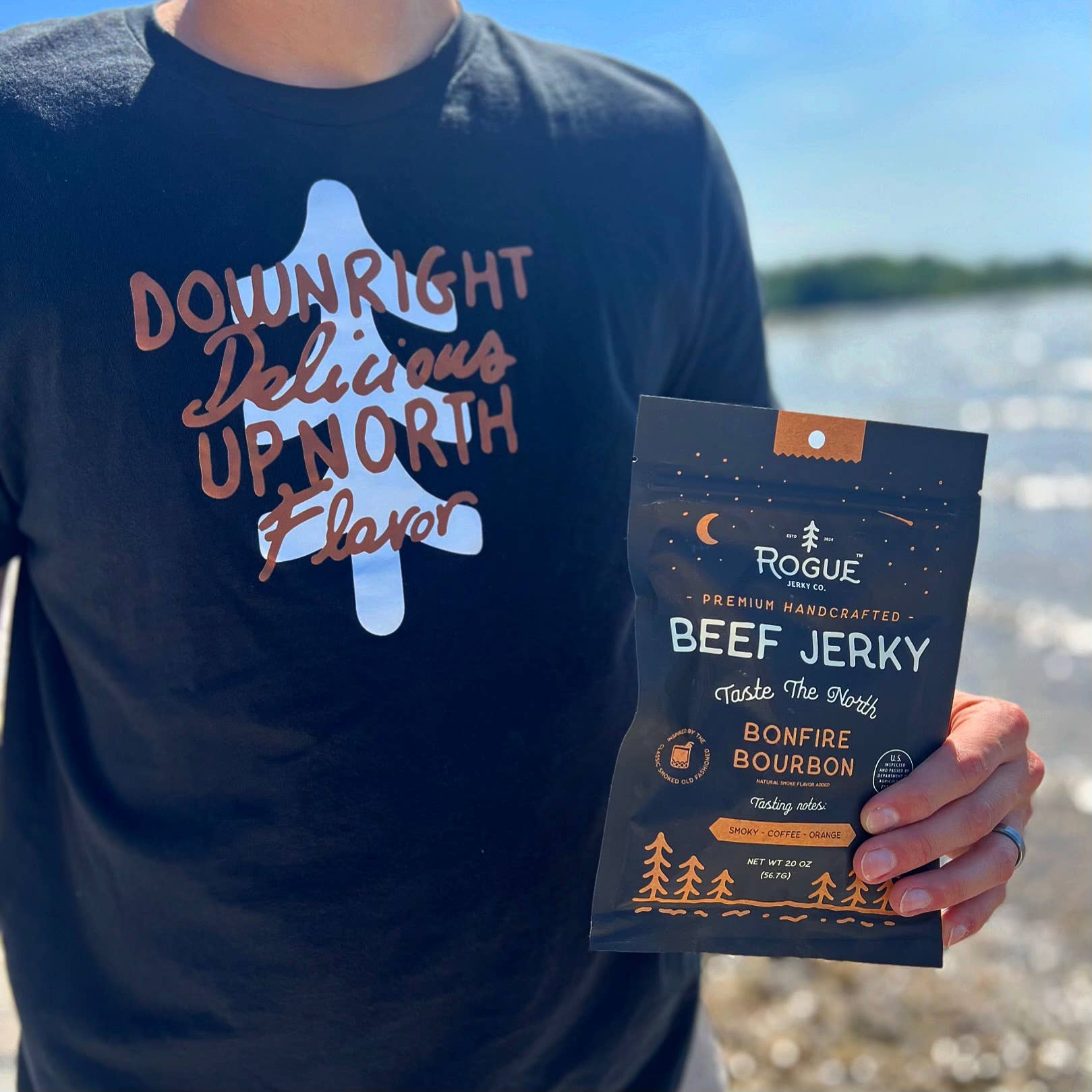 Bonfire Bourbon Beef Jerky (Rogue Jerky Co.)