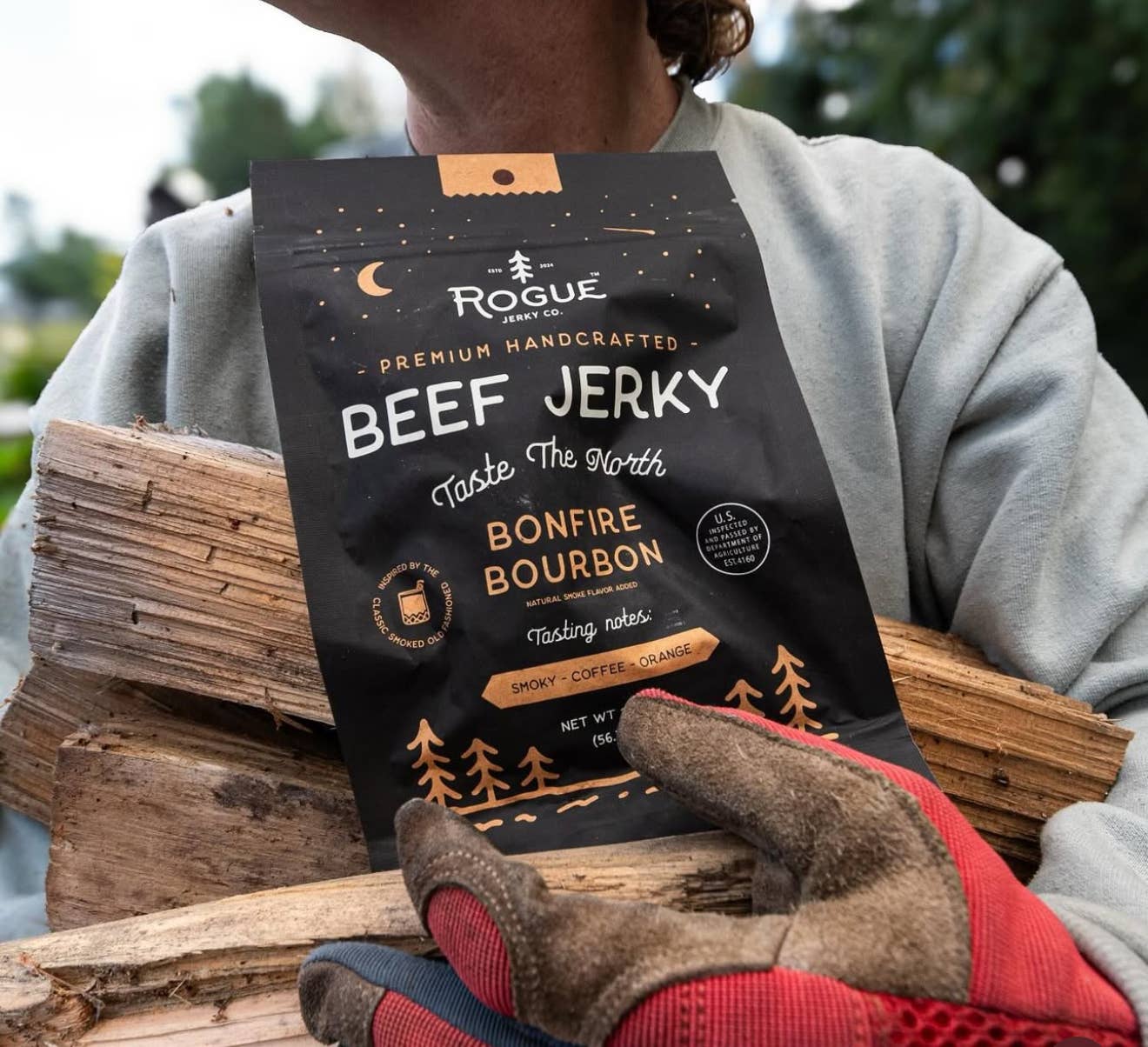 Bonfire Bourbon Beef Jerky (Rogue Jerky Co.)