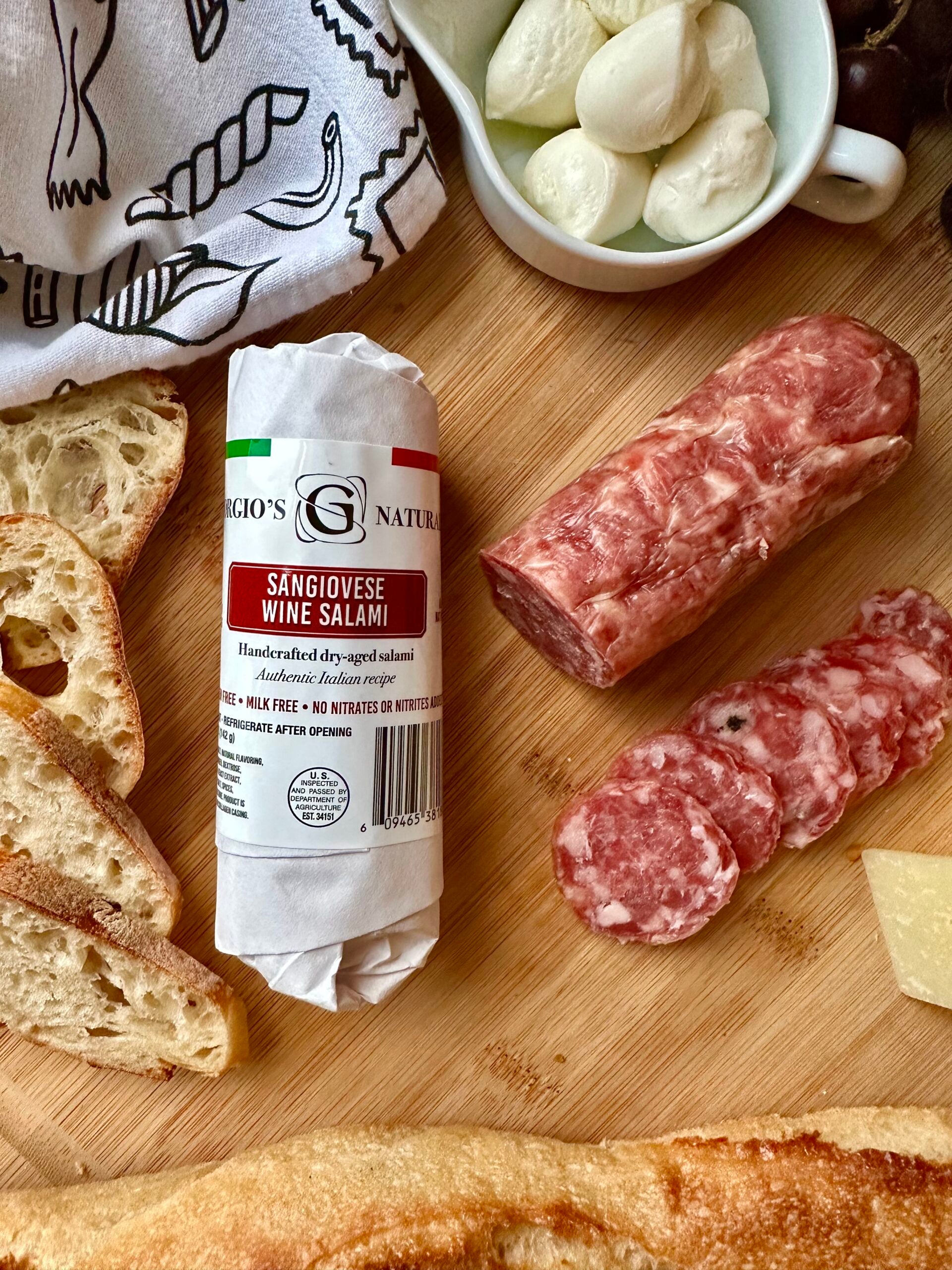 Sangiovese Wine Salami (Giorgio's Naturals) - Carnivore Club USA