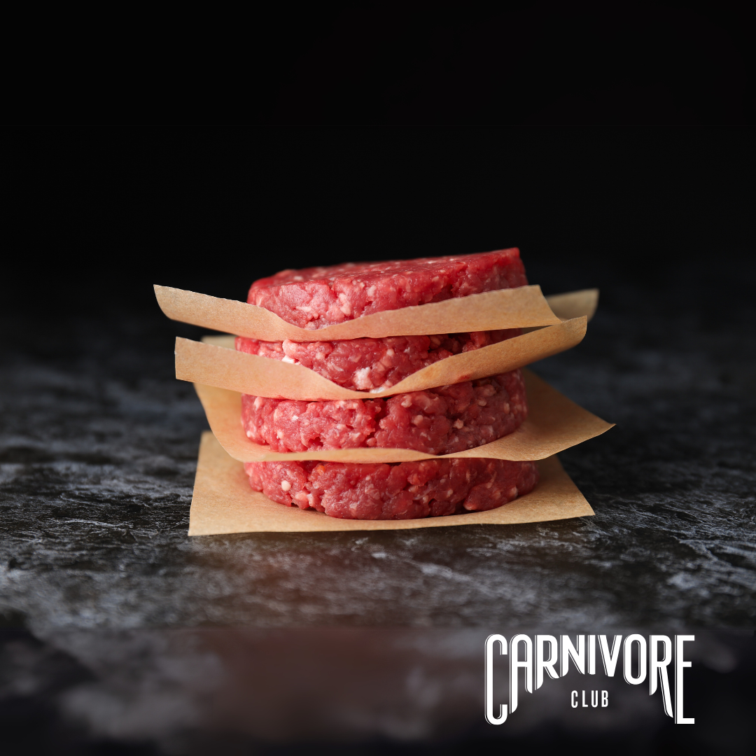 The Crispiest Burger - 4 x 3oz Beef + Bacon Smashburgers - Carnivore Club USA