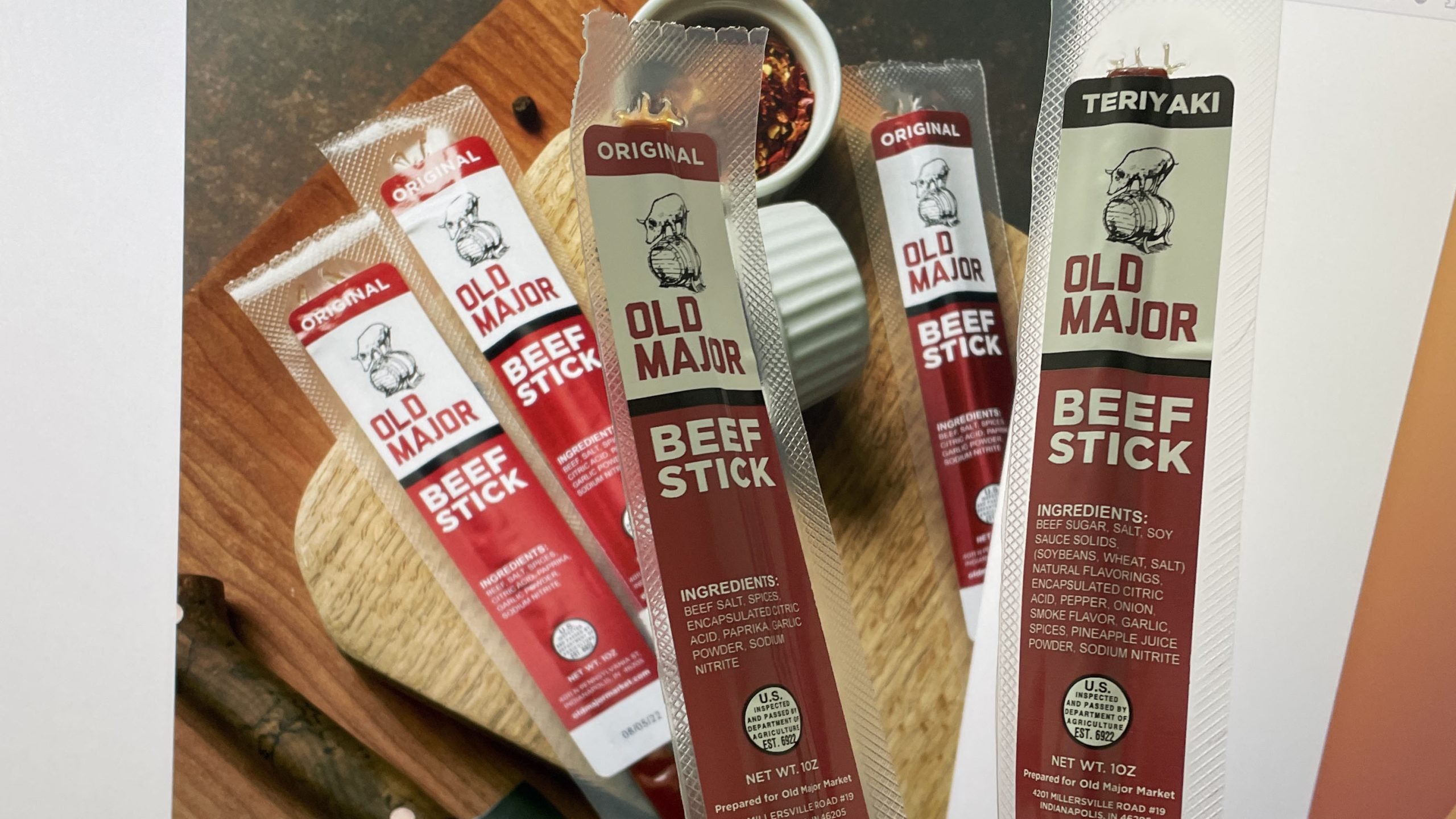 Teriyaki Beef Snack Sticks (Old Major) - Carnivore Club USA