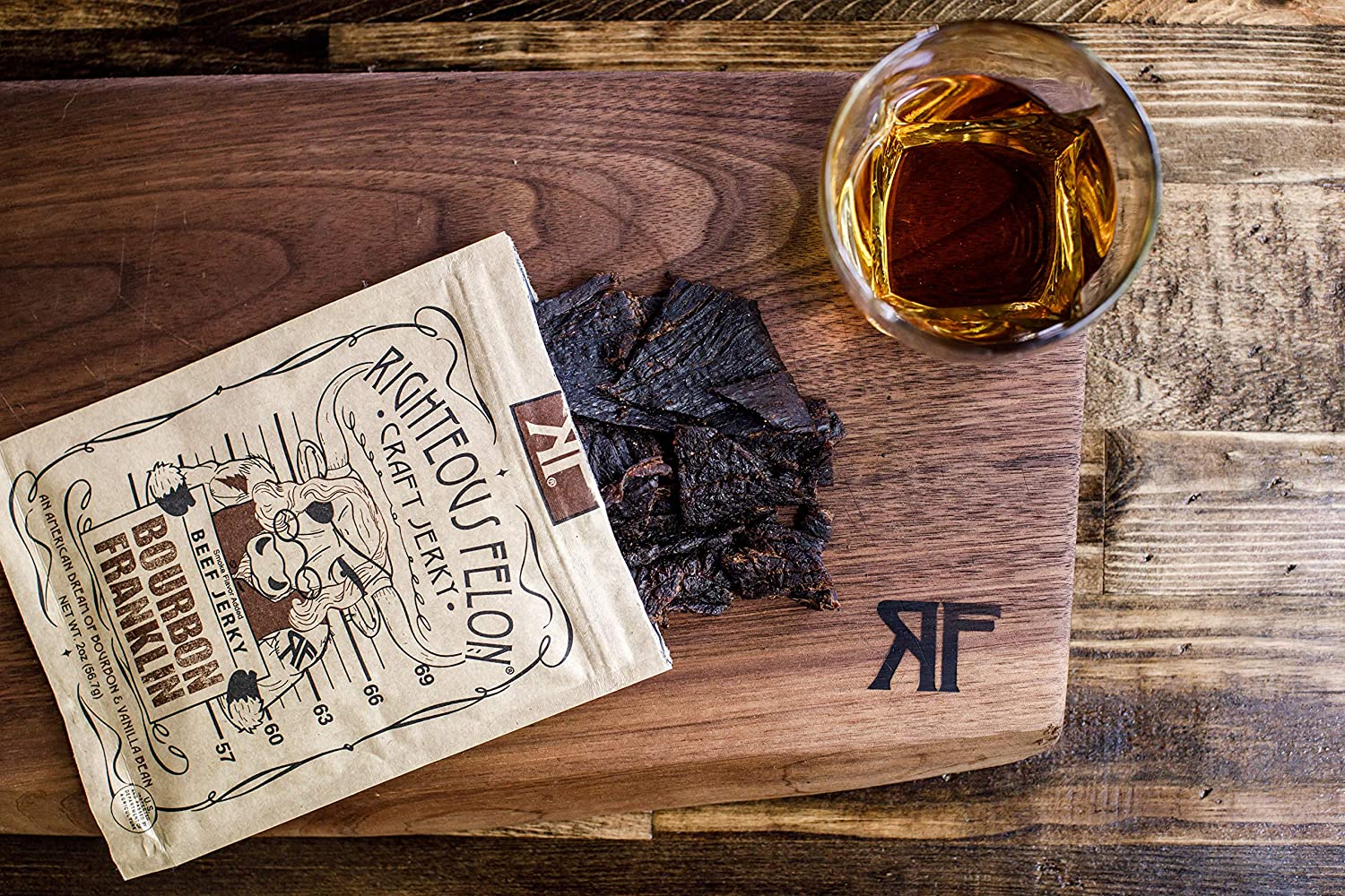 Bourbon Franklin Beef Jerky (Righteous Felon) - Carnivore Club USA