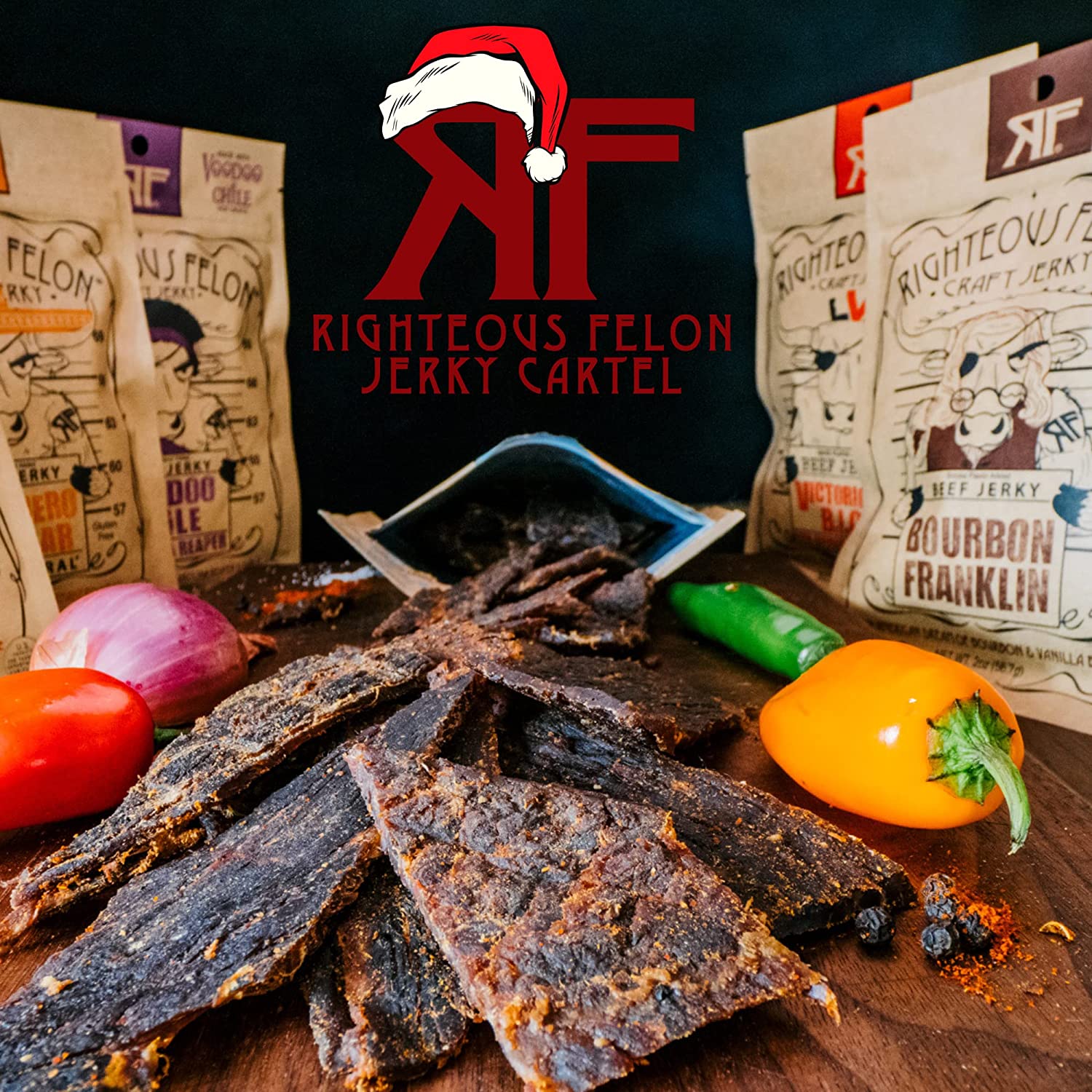 Bourbon Franklin Beef Jerky (Righteous Felon) - Carnivore Club USA